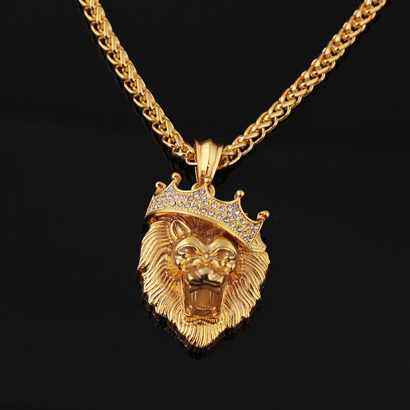 diamond crown lion