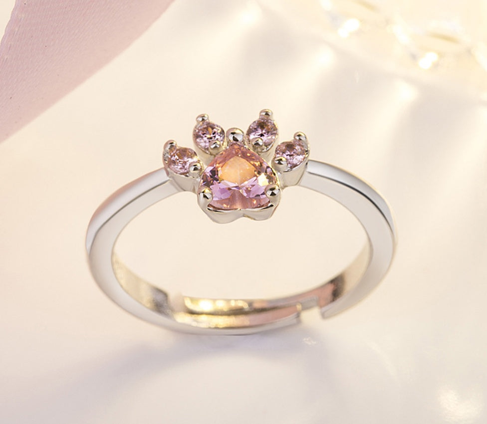 New Cat Bear Dog Paw Ring for Women Jewelry Sets - Badi Jewellery store