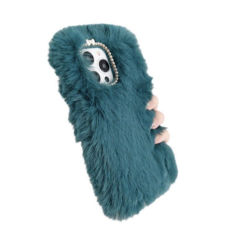 Autumn And Winter Plush Sets Of Warm Phone Case