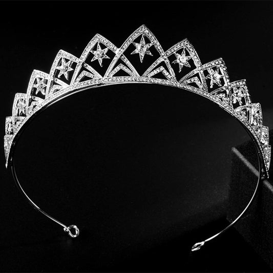 European Wedding XINGX Bridal Crown Headband - Badi Jewellery store