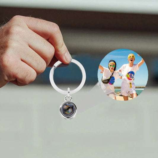 Circular Projection 100 Languages Keychain - Badi Jewellery store