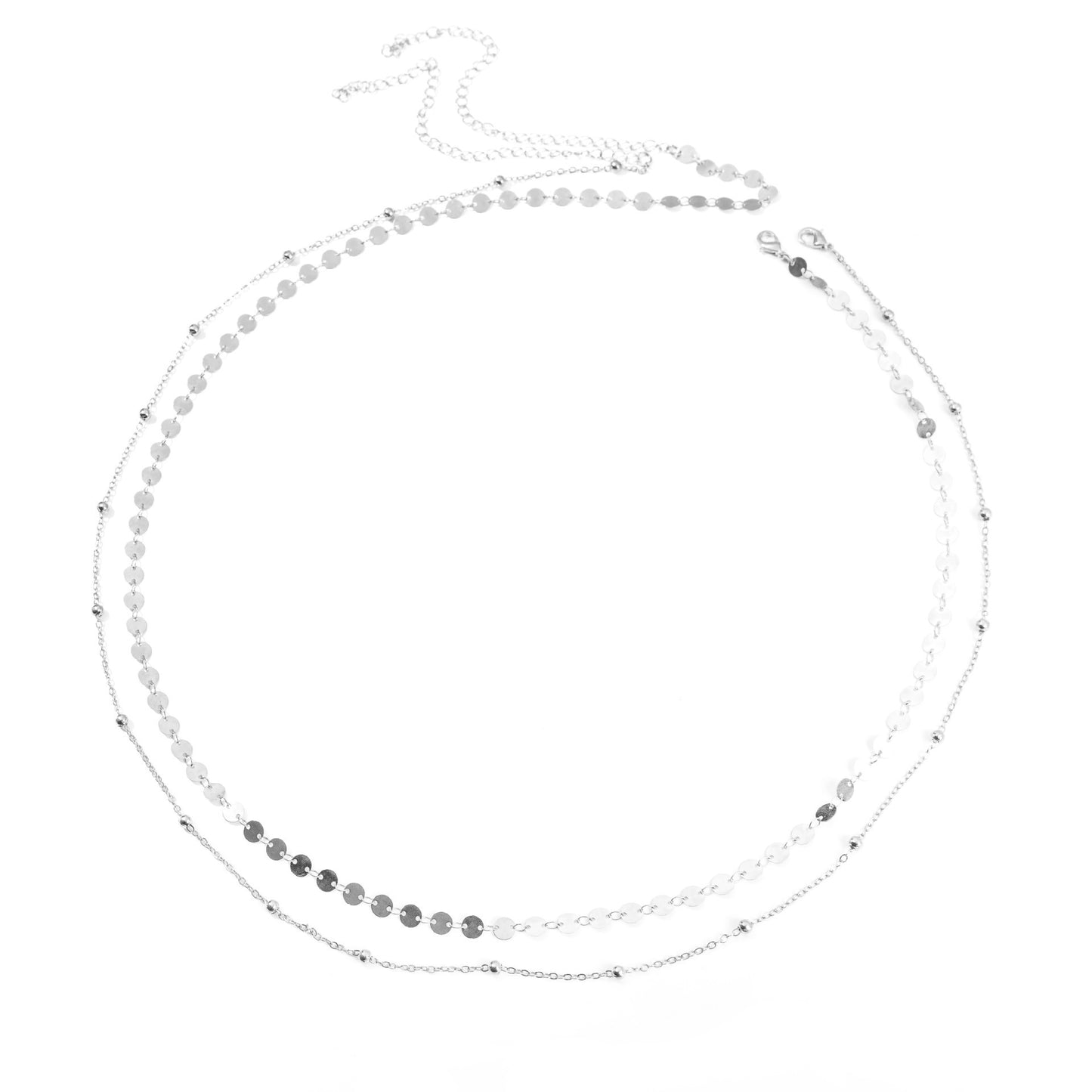 Women's Fashion Round Beads Chain Double-layer Waist Chain - Badi Jewellery store