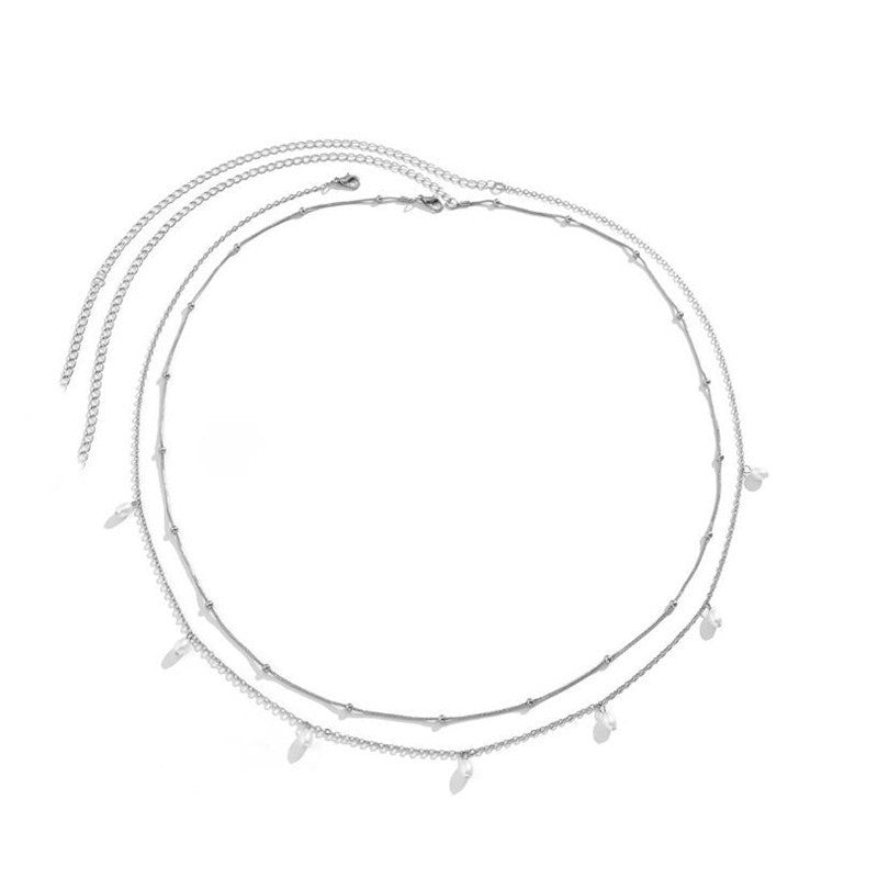 Women's Fashion Round Beads Chain Double-layer Waist Chain - Badi Jewellery store