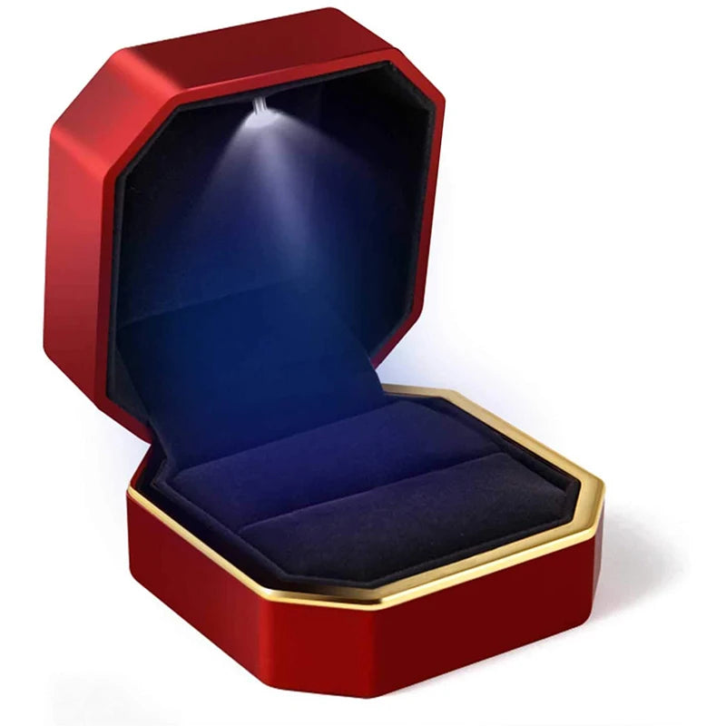 1 Pcs LED Ring Box Engagement Wedding Case - Badi Jewellery store