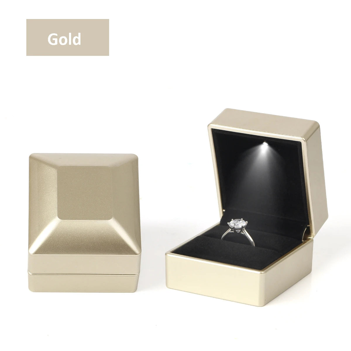 1 Pcs LED Ring Box Engagement Wedding Case - Badi Jewellery store