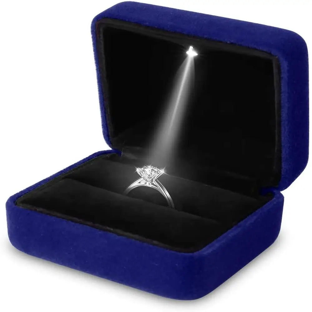 1 Pcs LED Ring Box Engagement Wedding Case - Badi Jewellery store