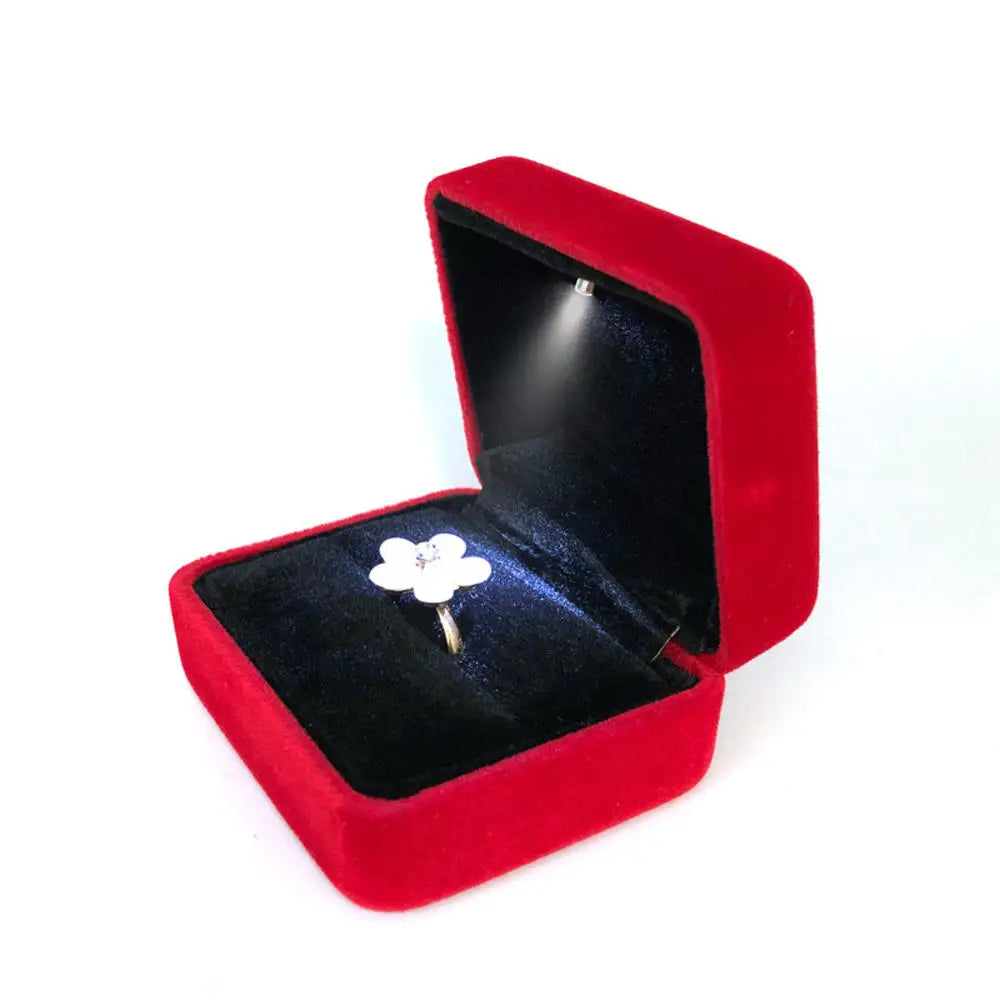 1 Pcs LED Ring Box Engagement Wedding Case - Badi Jewellery store