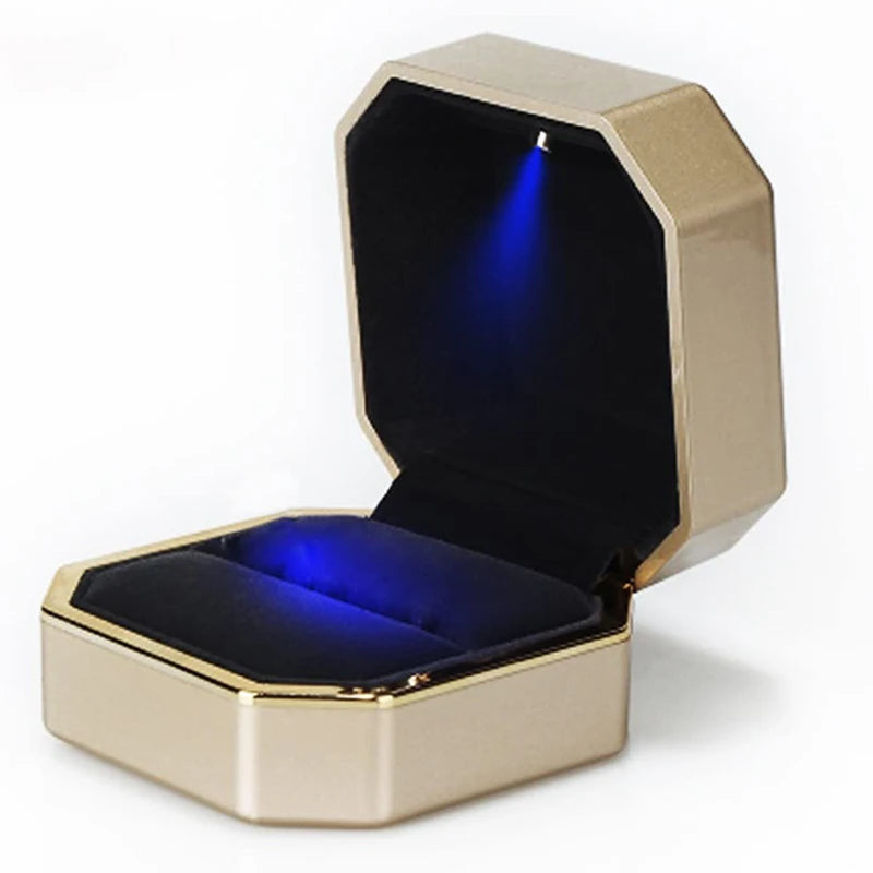1 Pcs LED Ring Box Engagement Wedding Case - Badi Jewellery store