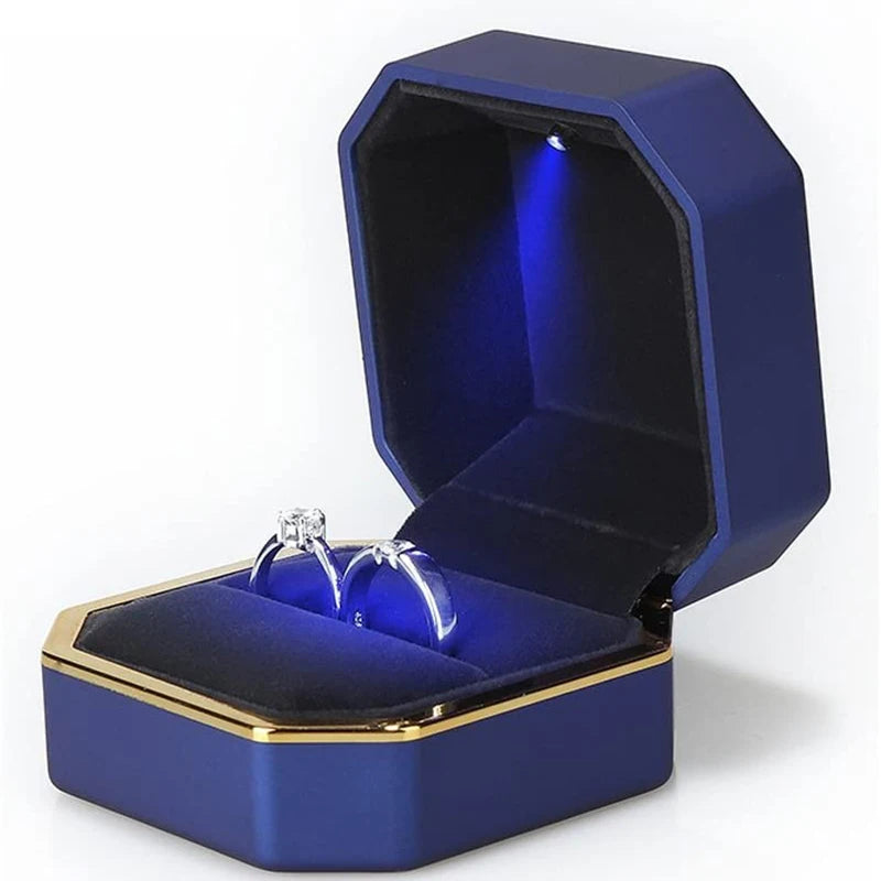 1 Pcs LED Ring Box Engagement Wedding Case - Badi Jewellery store