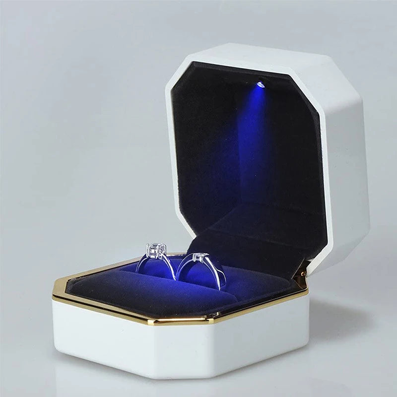 1 Pcs LED Ring Box Engagement Wedding Case - Badi Jewellery store
