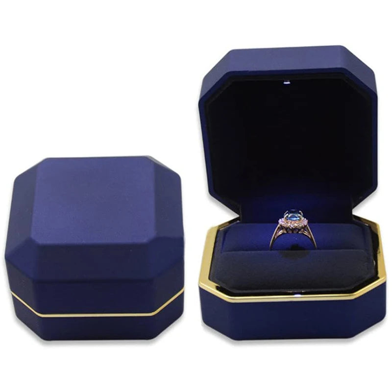 1 Pcs LED Ring Box Engagement Wedding Case - Badi Jewellery store