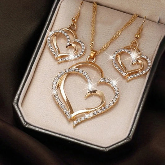 3 Pcs Set  Of Earrings Pendant Necklace For Women - Badi Jewellery store