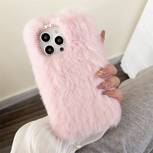 Autumn And Winter Plush Sets Of Warm Phone Case