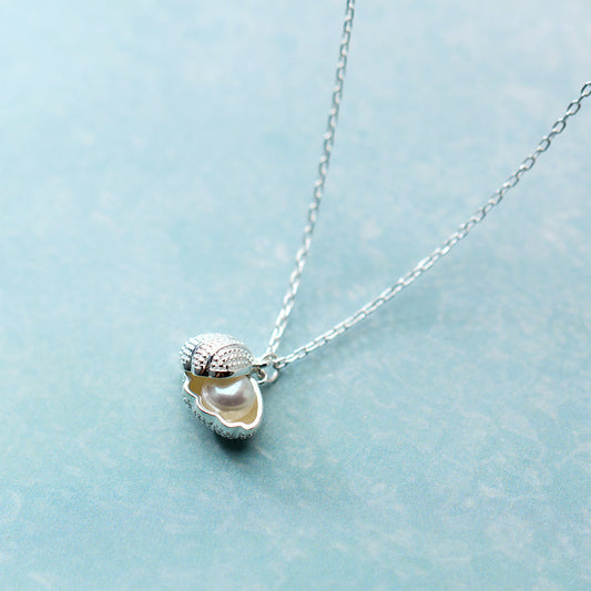 Personalized Simple S925 Silver Shell Necklace For Women - Badi Jewellery store