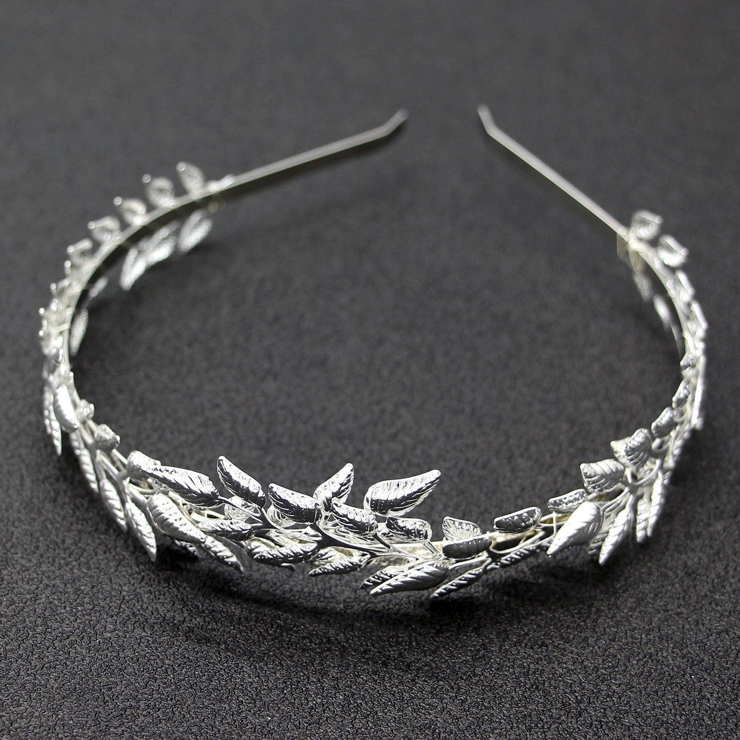 Bridal Golden Leaf Headband Alloy Crown Hair Accessories - Badi Jewellery store