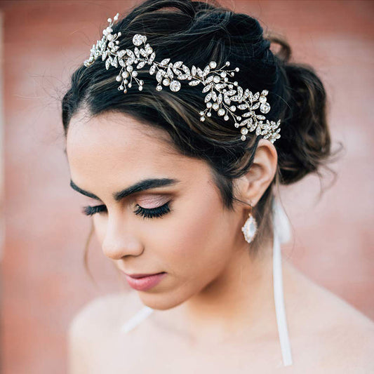 Bridal Hair Band Rhinestone Alloy - Badi Jewellery store